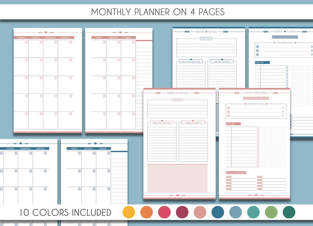 Mini Happy Planner Essential Pack, Weekly Planner, Monthly Planner ...