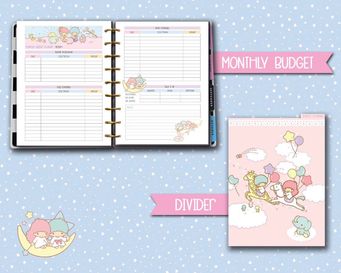 Big Happy Planner Budget Planner Kakebo Kawaii Inserts - Etsy
