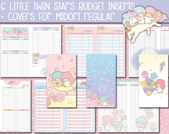 Printable Midori regular kakebo Budget planner kawaii midori regular travelers notebook finance inserts budget inserts expense tracker