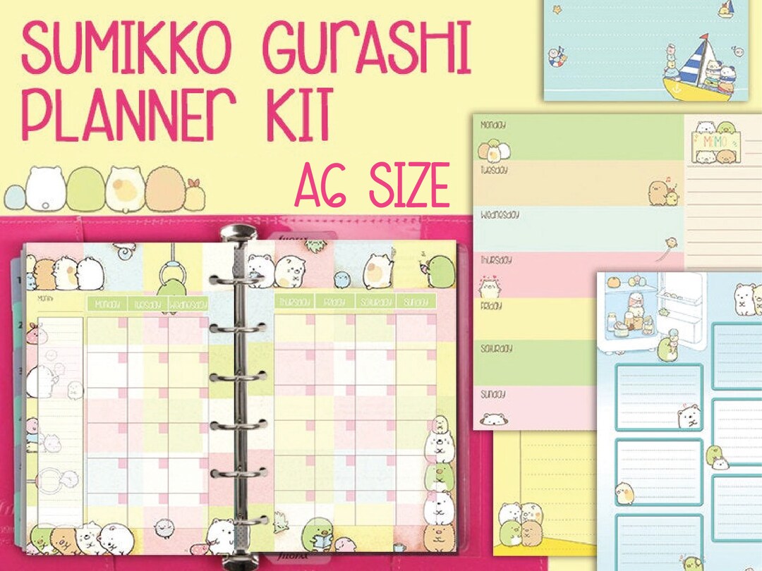 Sumikko Gurashi Printable A6 Size Inserts - Etsy