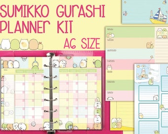 Sumikko gurashi printable a6 size inserts