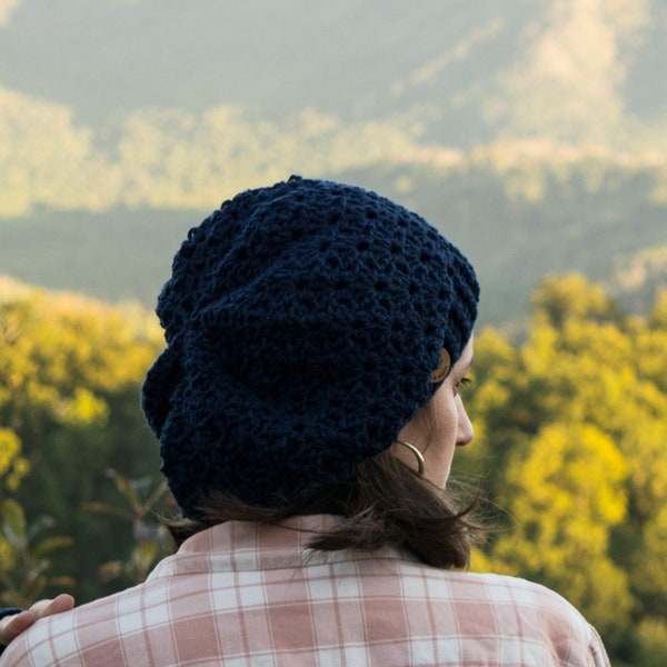 Satin Lined Winter Hat in 30 Colors - Non Wool Made to Order Tam for Frizz Free Curly Hair