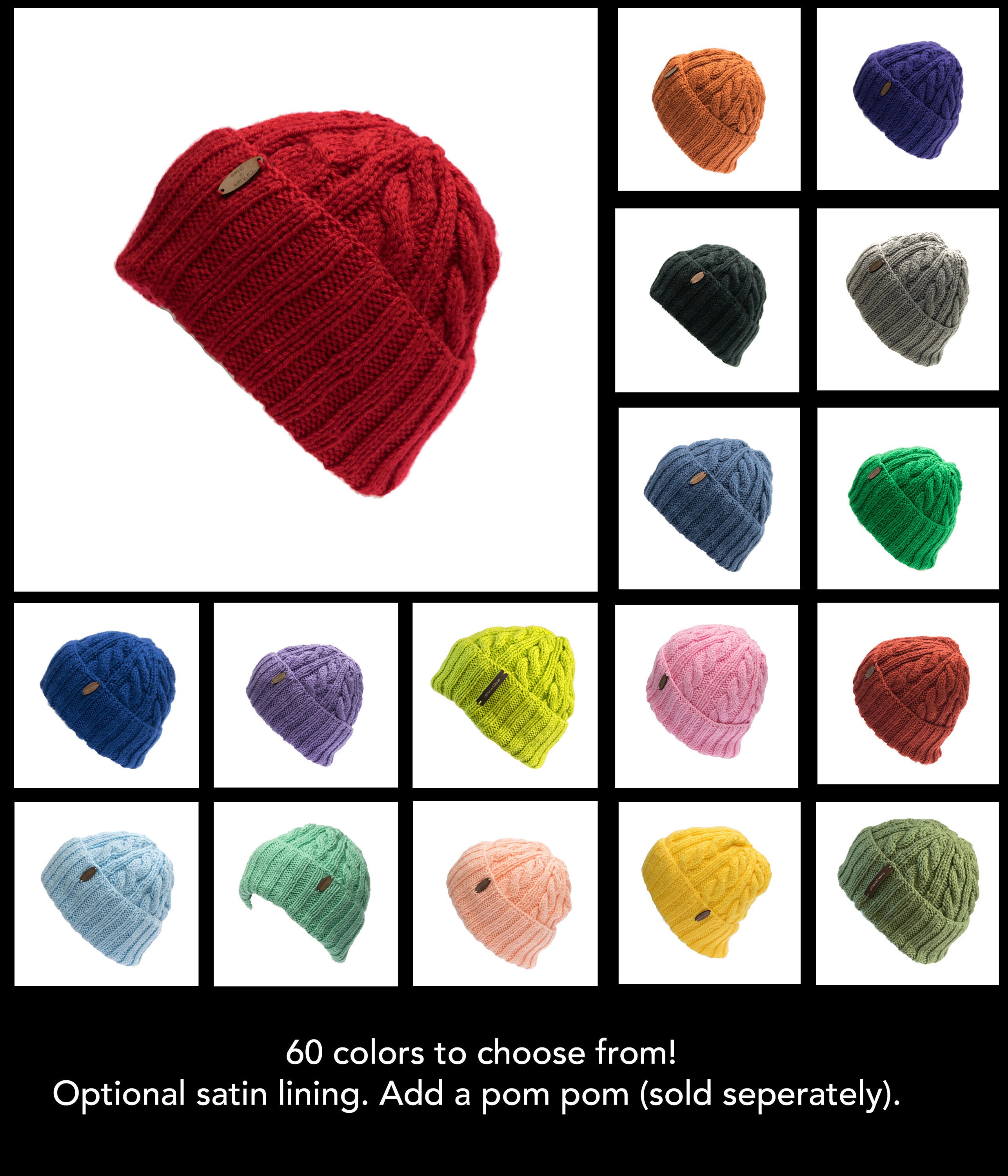 Satin Lined Winter Hat Men and Women 