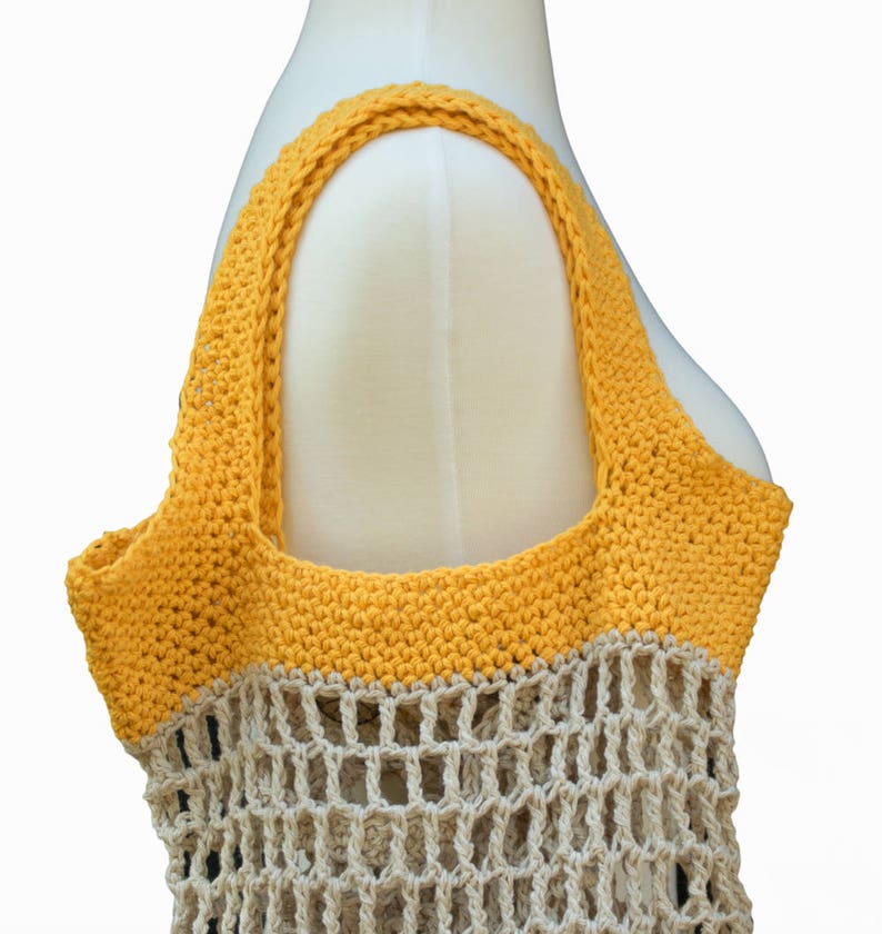 Castries Market Bag Free Phone Pouch and Travel Case Included Beach Net Bag Reusable Market Bag in Pink /& White Cotton Mesh Tote
