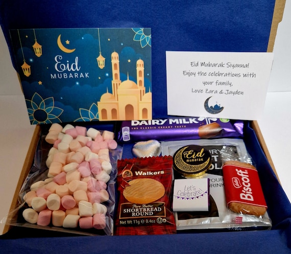 Eid hot chocolate letterbox gift set - Gift Mini Hamper - Friend Gift | Eid Mubarak | Happy Eid | FREE UK POST | Halal | Halal Marshmallows