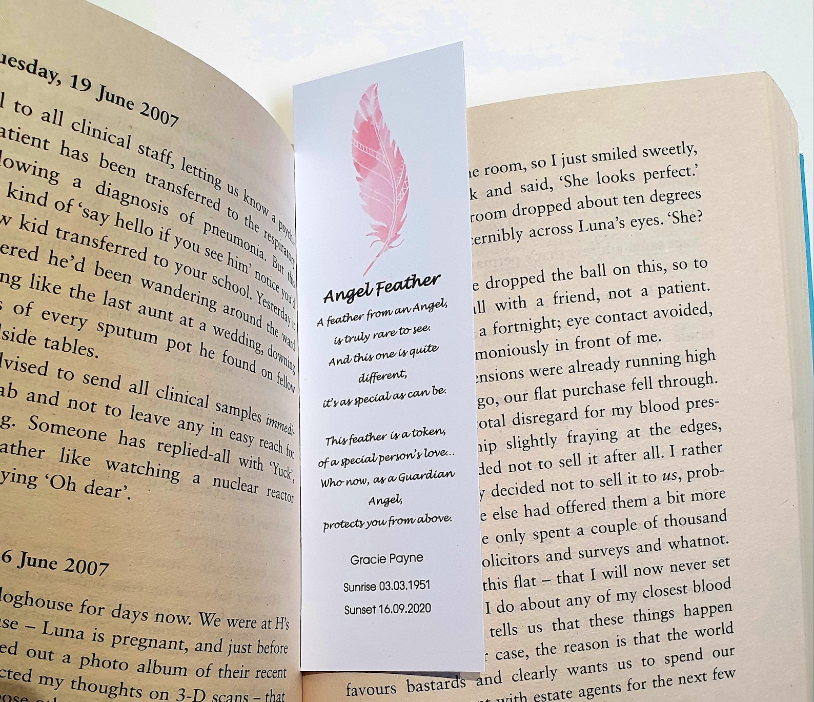 In Loving Memory Funeral Memorial Bookmarks 12 PACK | Etsy