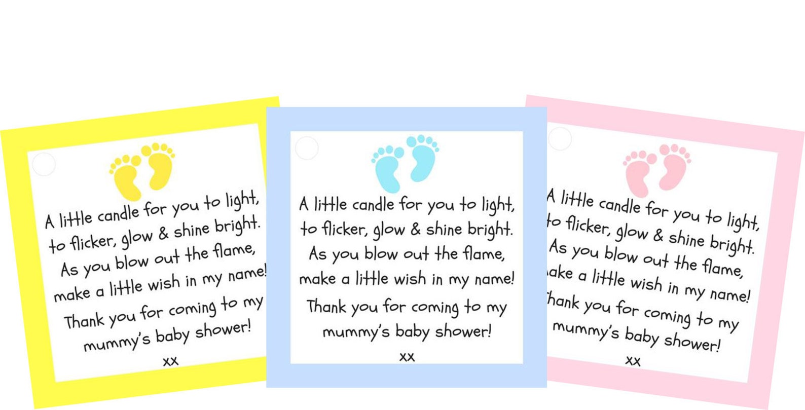 Baby Shower CANDELA PROFUMATA TEALIGHT Favorisce 10 Pack-tema - Foto 3