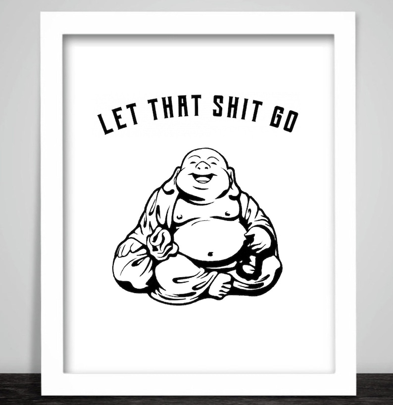 Funny Bathroom Humour Loo Toilet Sign Collie Dog Flush The Toilet Print Poster