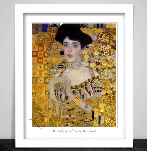 knee length dresses for ladies Portrait of Adele Bloch-Bauer -1907 Woman in Gold By Gustav Klimt main image 1