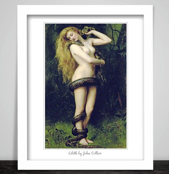 Lilith by John Collier. Erotic Art Print. Pre-raphaelite Sexy - Etsy Israel