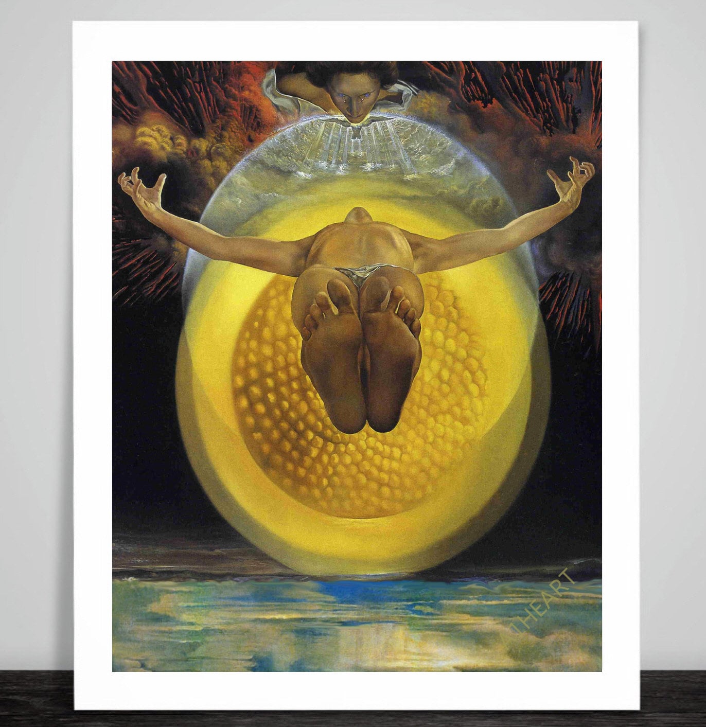 The Ascension of Christ by Salvador Dali Art Poster print. Spanish