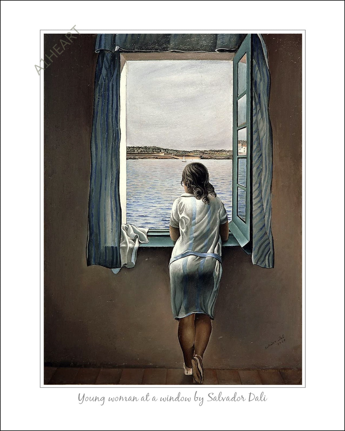 Salvador Dalí Print: Young Woman at a Window, Fine Art