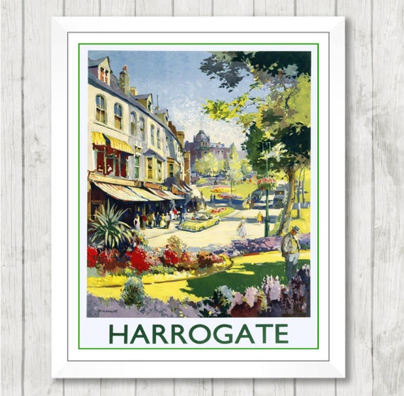 Yorkshire Railway Travel Vacation Holiday A3 Art Poster Print Knaresborough