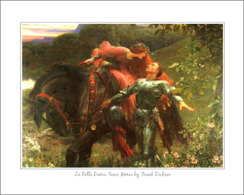 Pomegranate 1000-Piece Jigsaw Puzzle for Adults, Frank Dicksee's La Belle Dame sans Merci, Matte Finish, Snug Fit