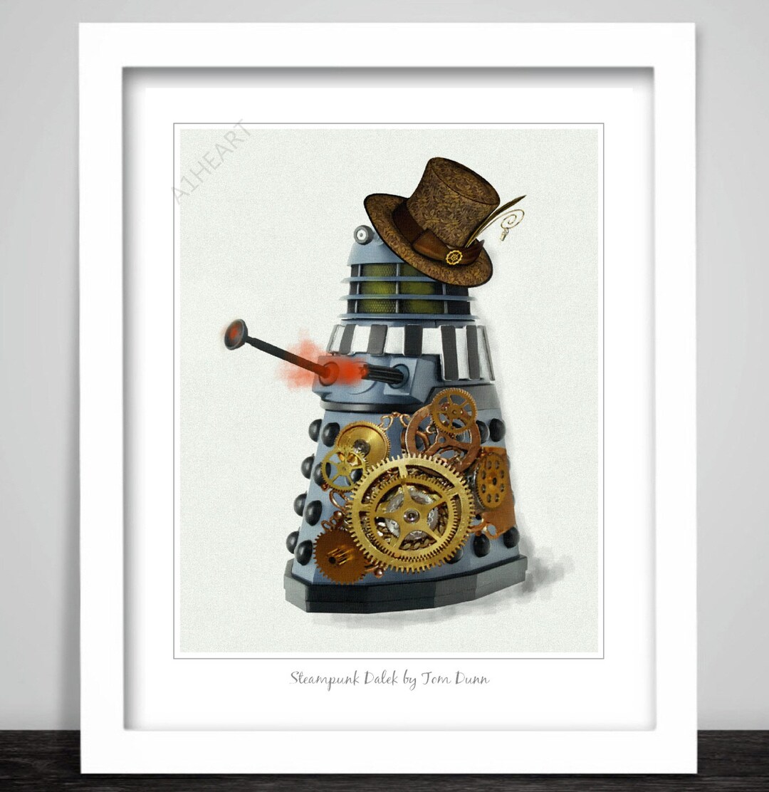 Steampunk Dalek Art Print Poster. Dr Who Time Lord Science Fiction TV ...