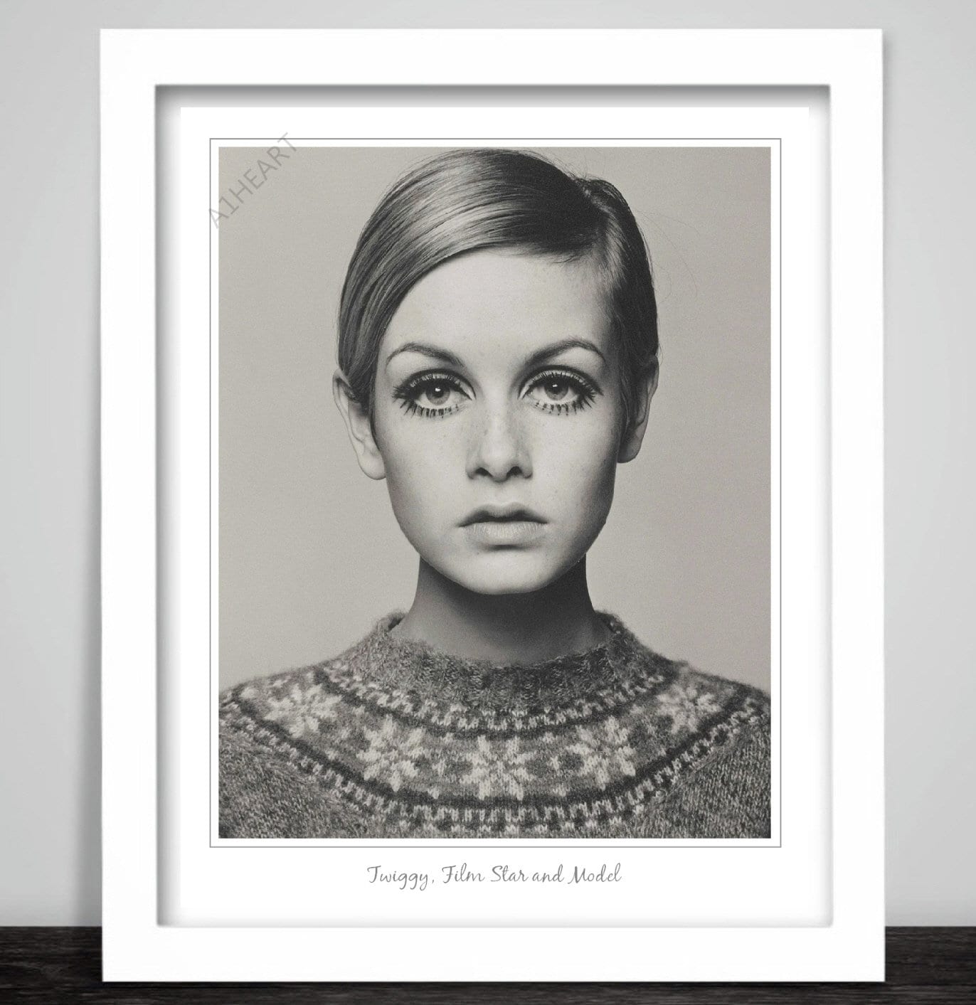 Twiggy, Film Star and Model Poster Art Print. Dame Lesley Lawson