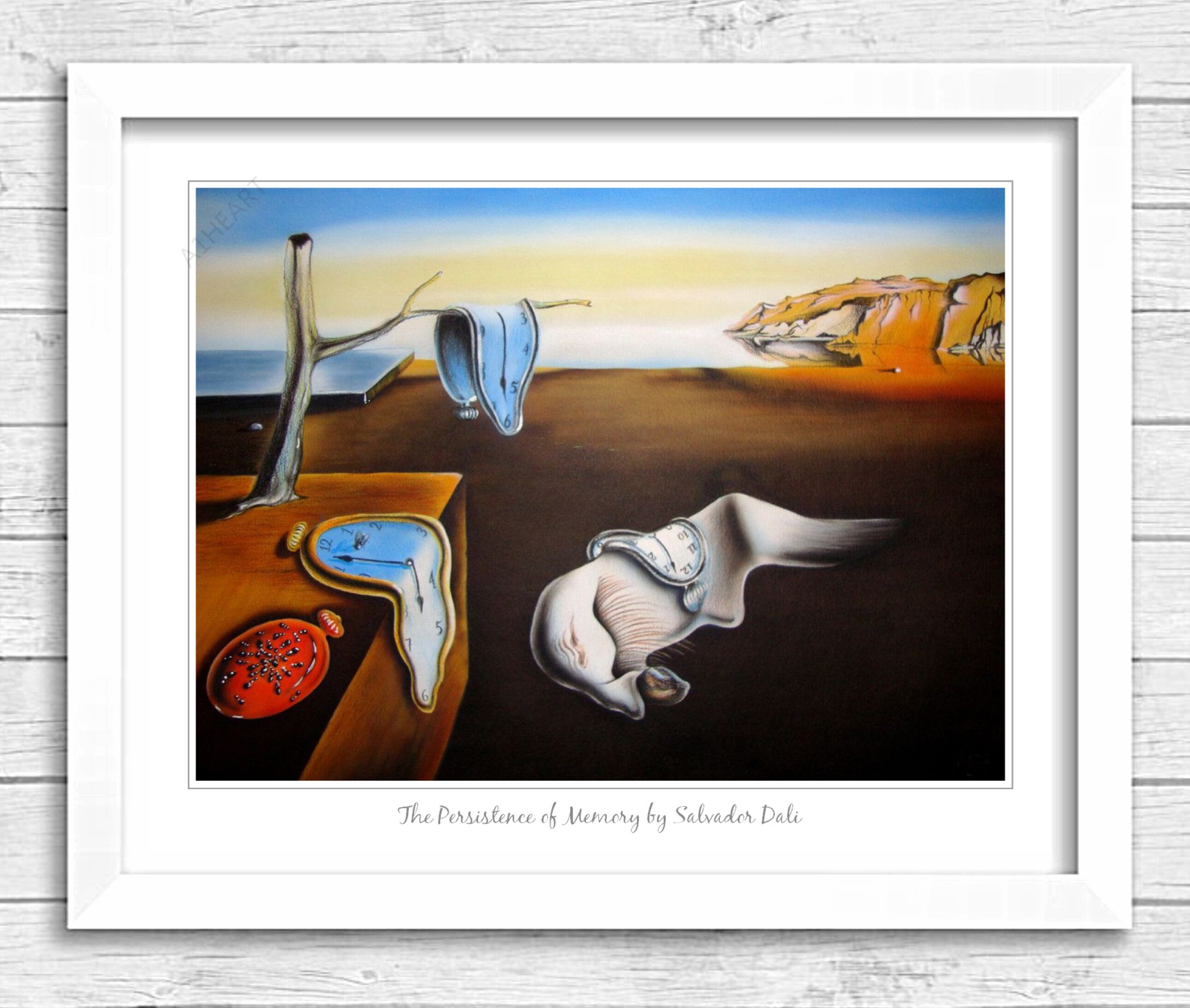 The Persistence of Memory by Salvador Dali. Print Poster. Science