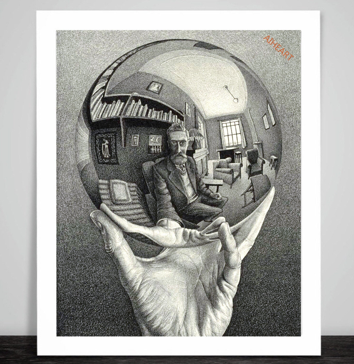 70s ”MC Escher”「 Three Spheres I」ポスター File:Three spheres I (Três esferas I) (1945) - Maurits
