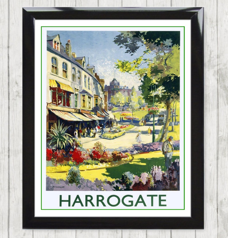 Yorkshire Railway Travel Vacation Holiday A3 Art Poster Print Knaresborough