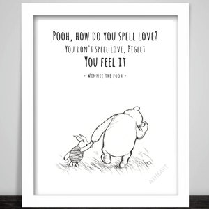 Set of 3 Winnie the Pooh and Tigger Print Posters, Piglet, Eeyore ...