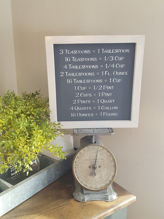 Download Free Rustic Kitchen Conversion Chart Etsy SVG Cut Files