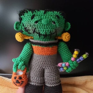 Frankenstein Amigurumi Crochet PATTERN PDF,  will email you pics, jpg.