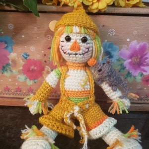 Amigurumi,  ScareCrow Patterm with his little possum friend PDF Crochet PATTERN, I will email you all photos, they are in jpg