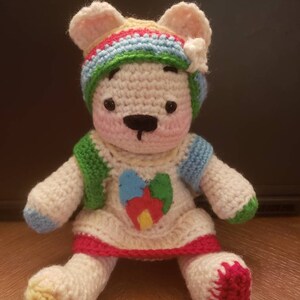 Amigurumi Autism Awareness Puppy PDF Crochet PATTERN, photos will be emailed, all in JPG.