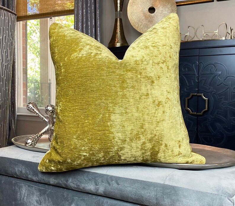 Green Apple Velvet Pillow Cover Velvet Throw Pillow Cover Etsy