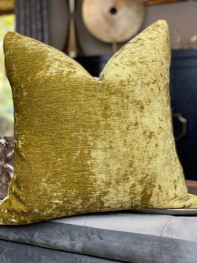 Green Apple Velvet Pillow Cover Velvet Throw Pillow Cover Etsy