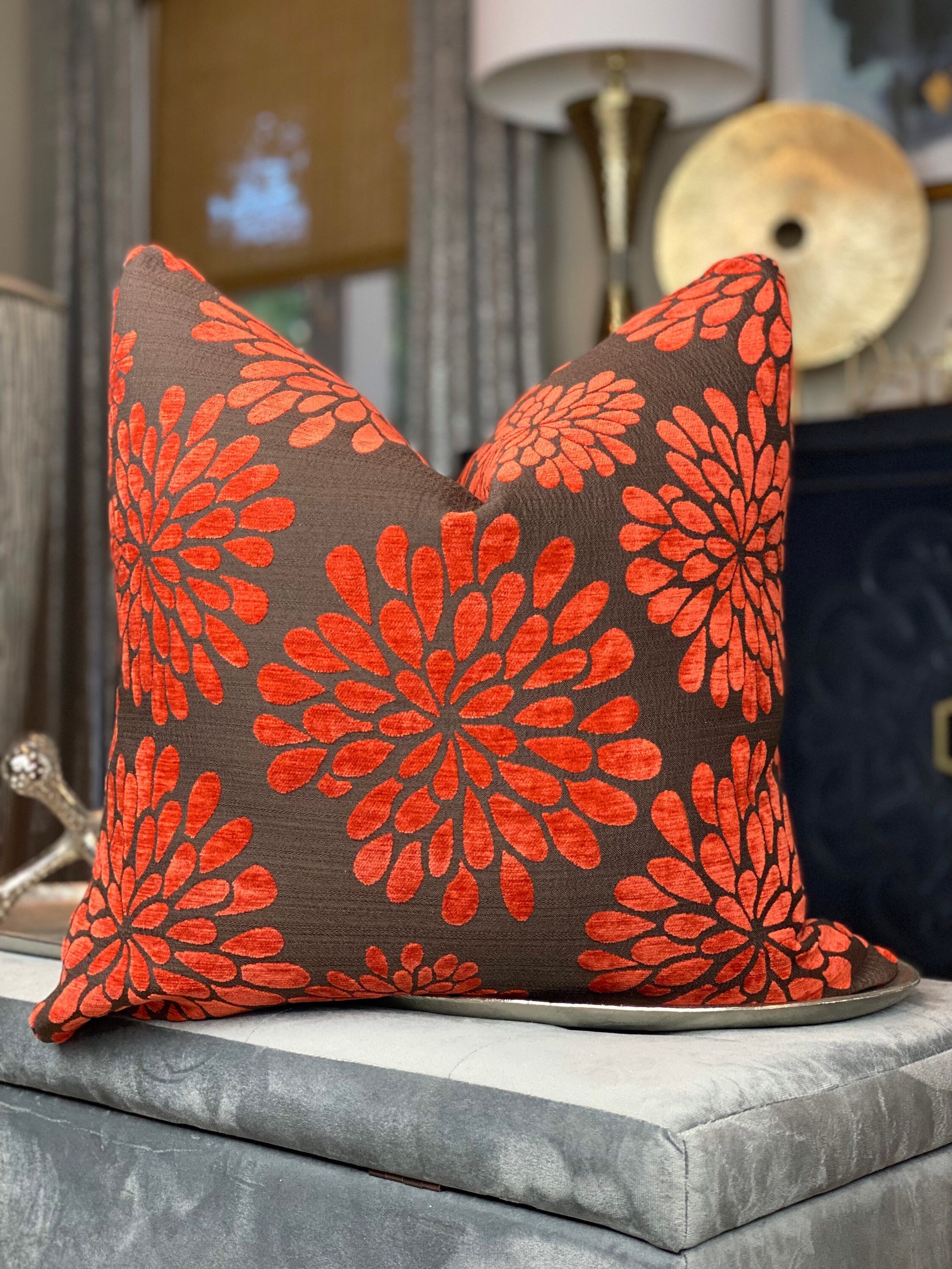Decorative orange pillows hotsell