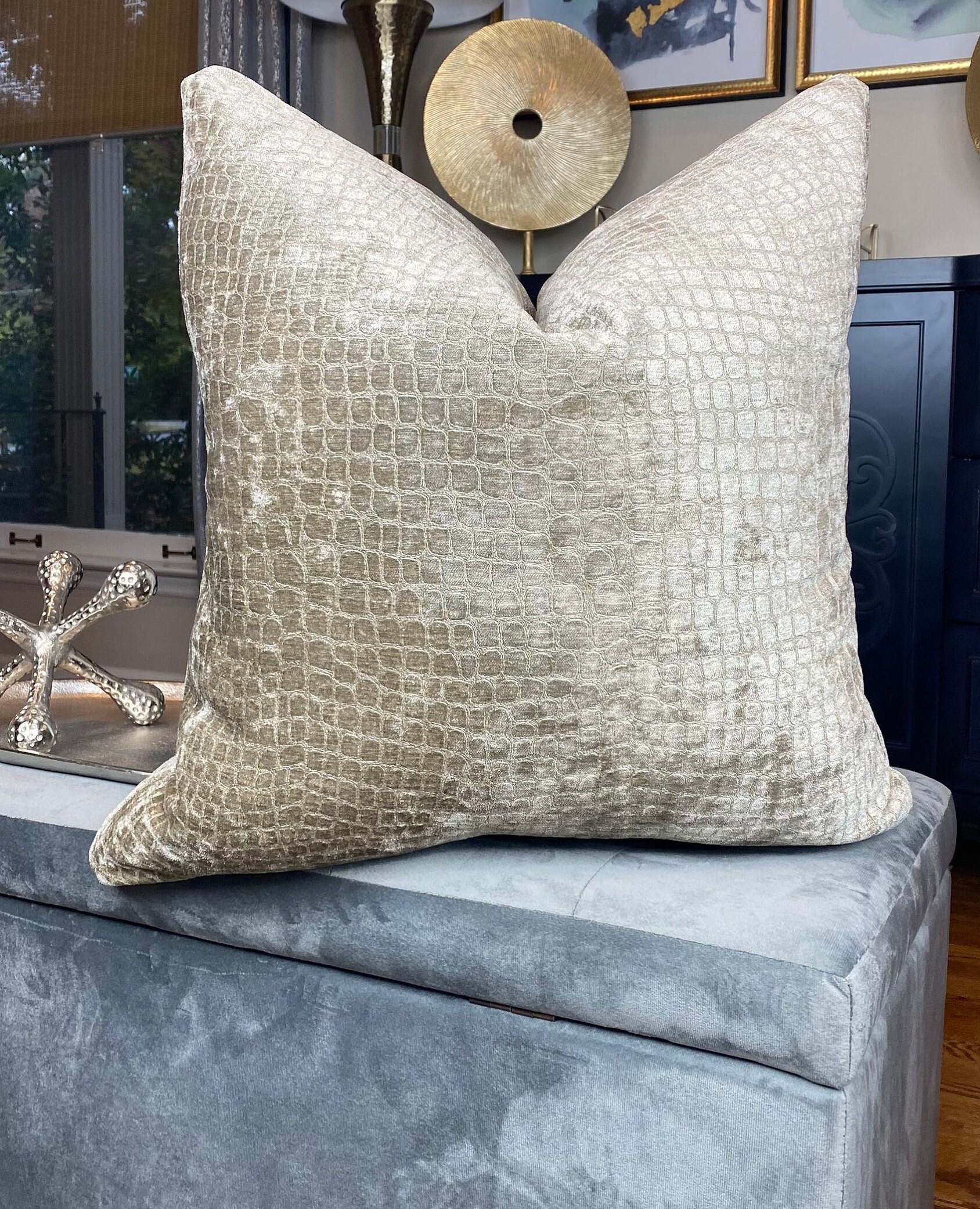 bronze decorative pillows