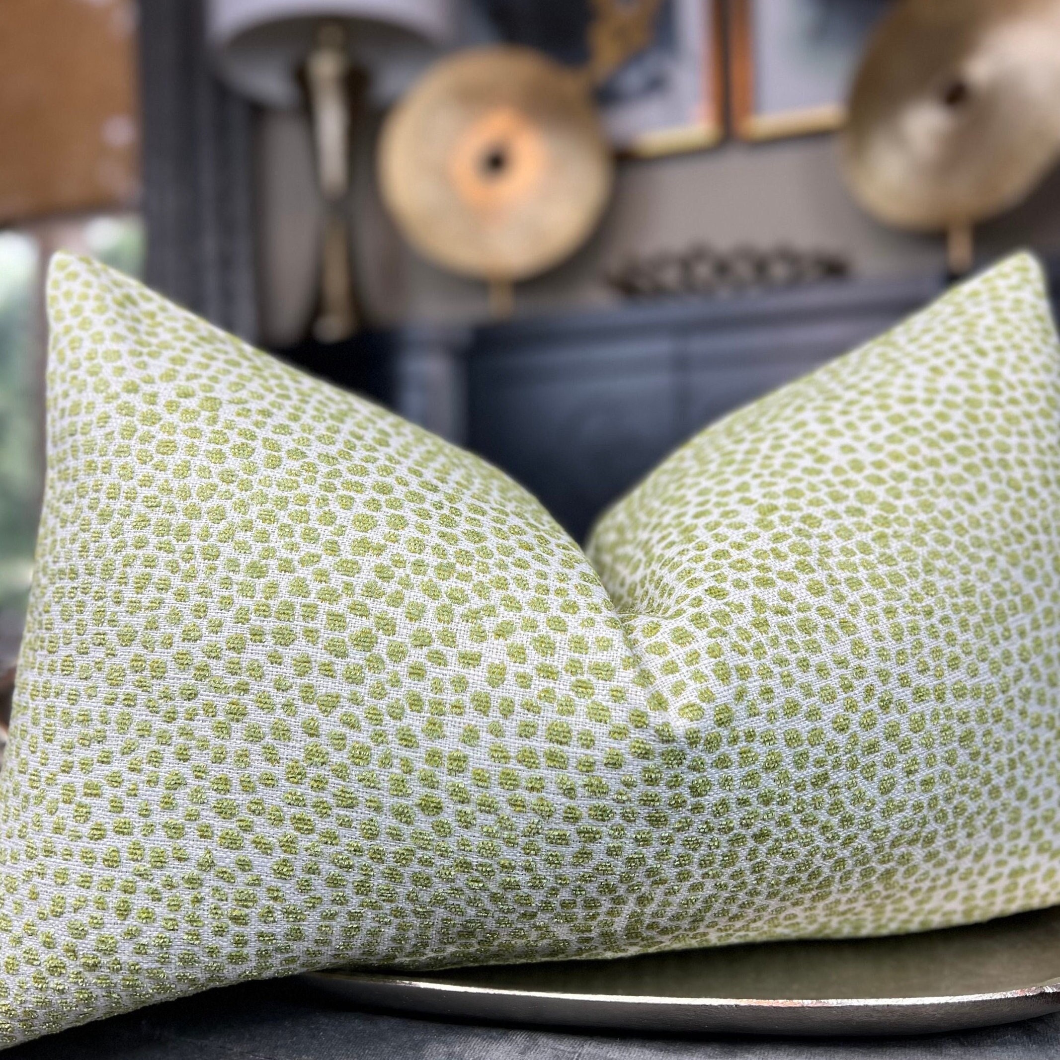Dotify Pear Chenille Throw Pillow Cover, Home Decor, Chenille, Housewares Decor, Home living, Decorative Pillow, Designer Pillow