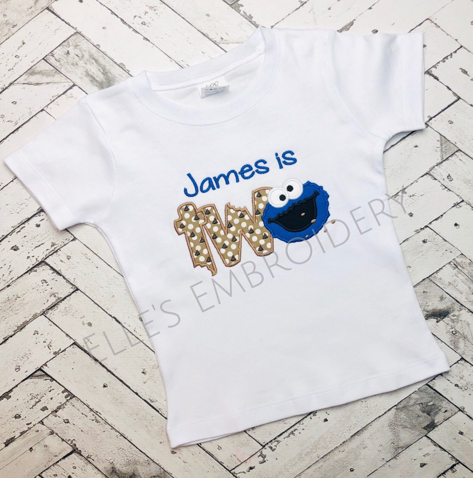 cookie monster birthday shirt