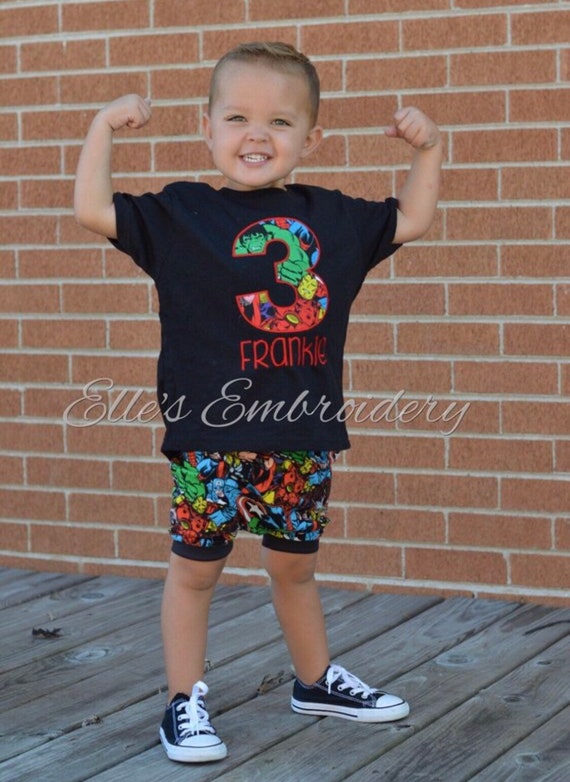 marvel avengers birthday shirt