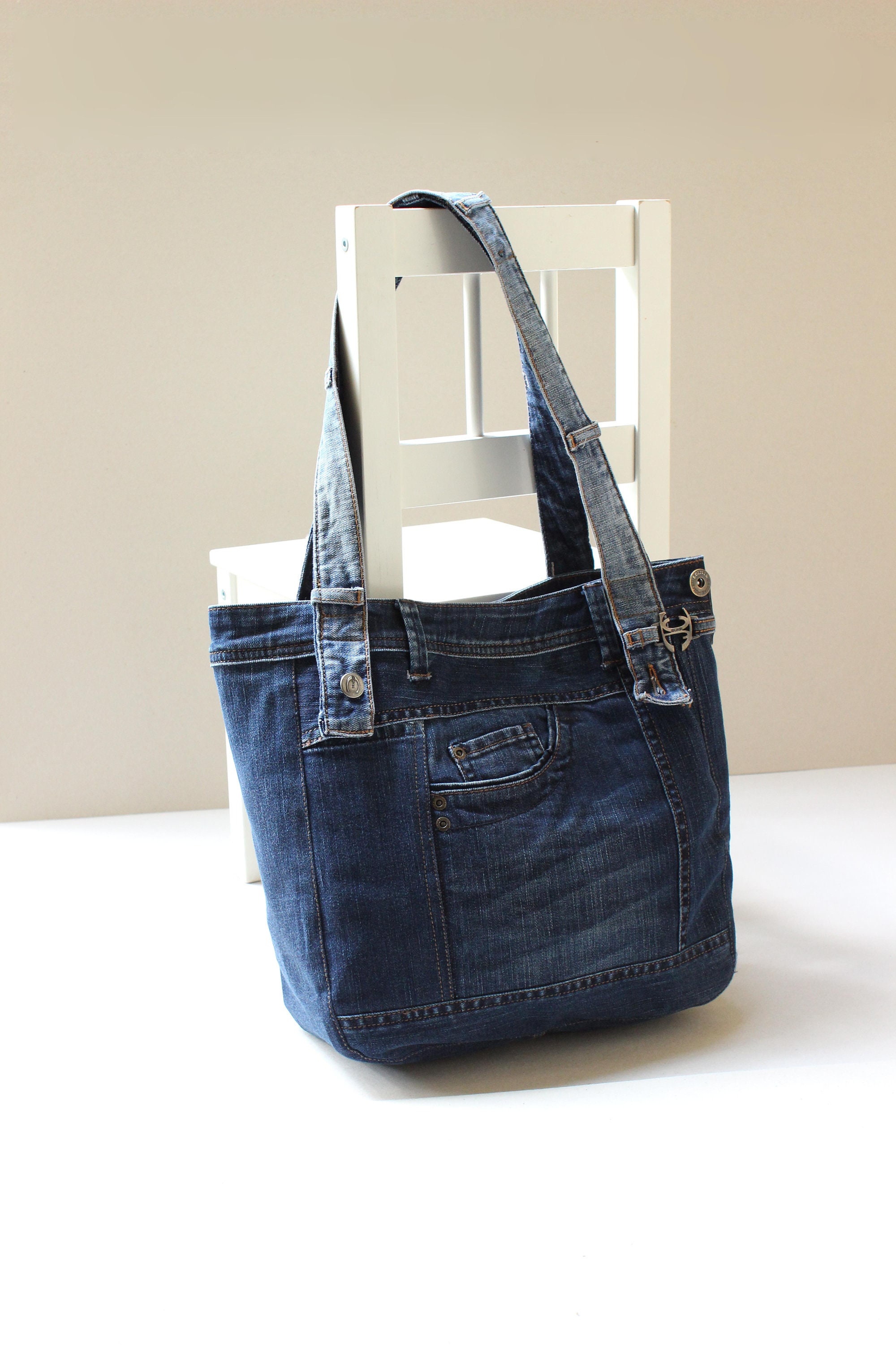 Original Denim Bag, Festival Bag, Recycled Jeans, Recycled Denim ...