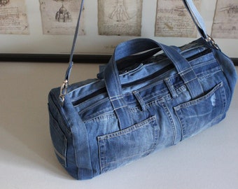 DENIMカートバッグ (UNISEX) 未使用品 Denim Bag, Recycled Denim, Big Bag, Casual Bag, Sport Bag