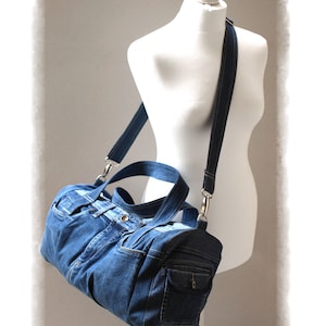 Sewing Denim Bag PATTERN, DIY Denim Bag, Bag Tutorial, Make Your Own ...