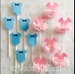 Tutus & Bow Ties, Gender Reveal, Boy or Girl, Pink or Blue, Cupcake Toppers 