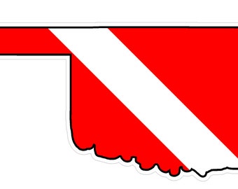 Kentucky State Y18 Diver Down Flag Vinyl Decal Sticker Car Laptop//Netbook