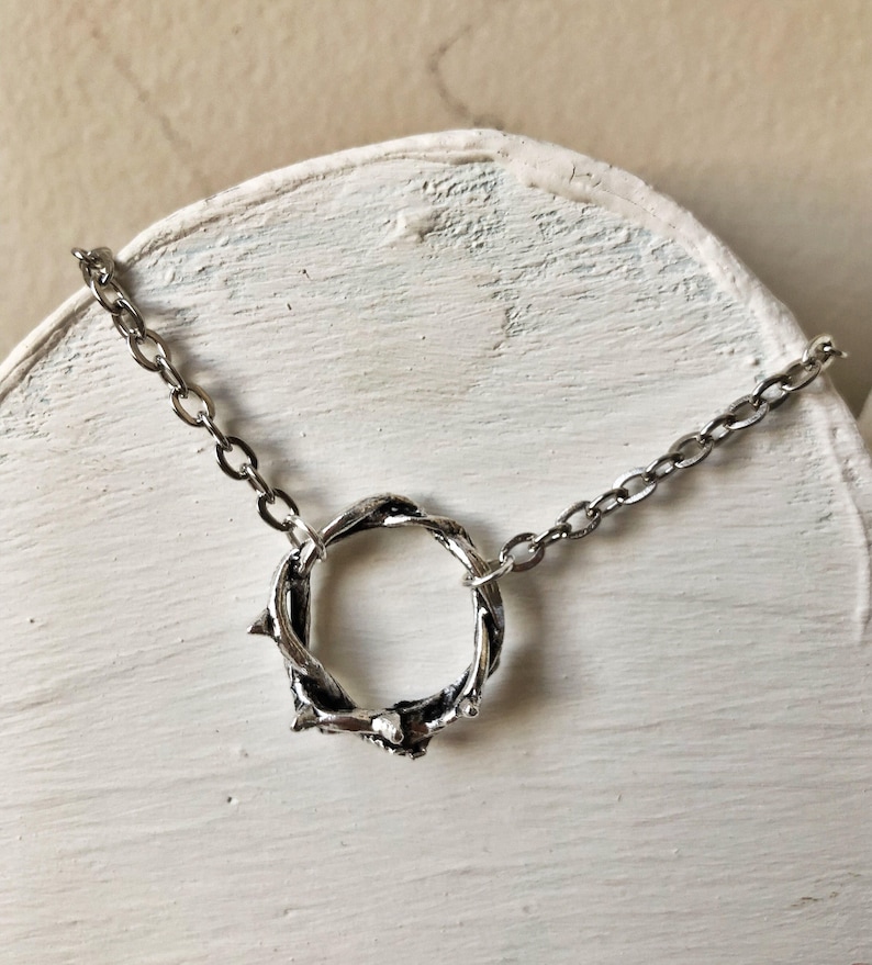 Crown of Thorns Necklace Crown of Thorns Christian Jewelry Etsy