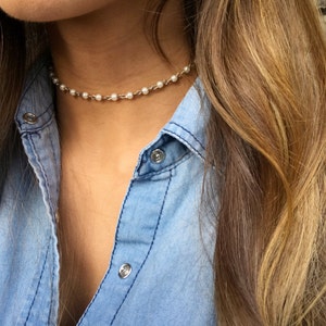 Beaded Chain Choker, Chain Choker, Mint Choker, White Choker, Red Choker, Choker, Chain Choker, Simple Choker, Layering Choker