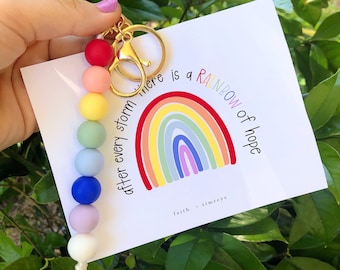 Miscarriage Gift, Rainbow Baby Keychain, Rainbow Baby, Miscarriage Keepsake, Miscarriage, Mother's Day Gift