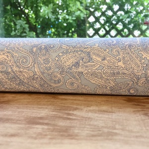 Draft Stopper for Door or Window  Breeze Blocker Draft Guard Draftstopper Door Snake  Cedar Filled Insect Repellent 32" Blue White Paisley