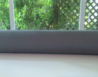 38" Cedar Filled Door Window Draft Stopper - Gray - Draftstopper Breeze Blocker, Draft Guard, Door Snake, Noise Sound Barrier