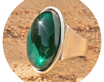 artjany  Ring emerald silber