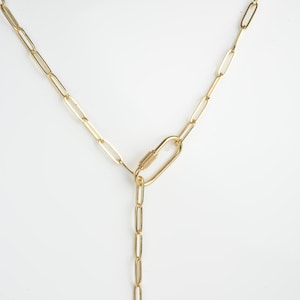 artjany golden necklace carabiner