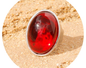 artjany  Ring rot silber
