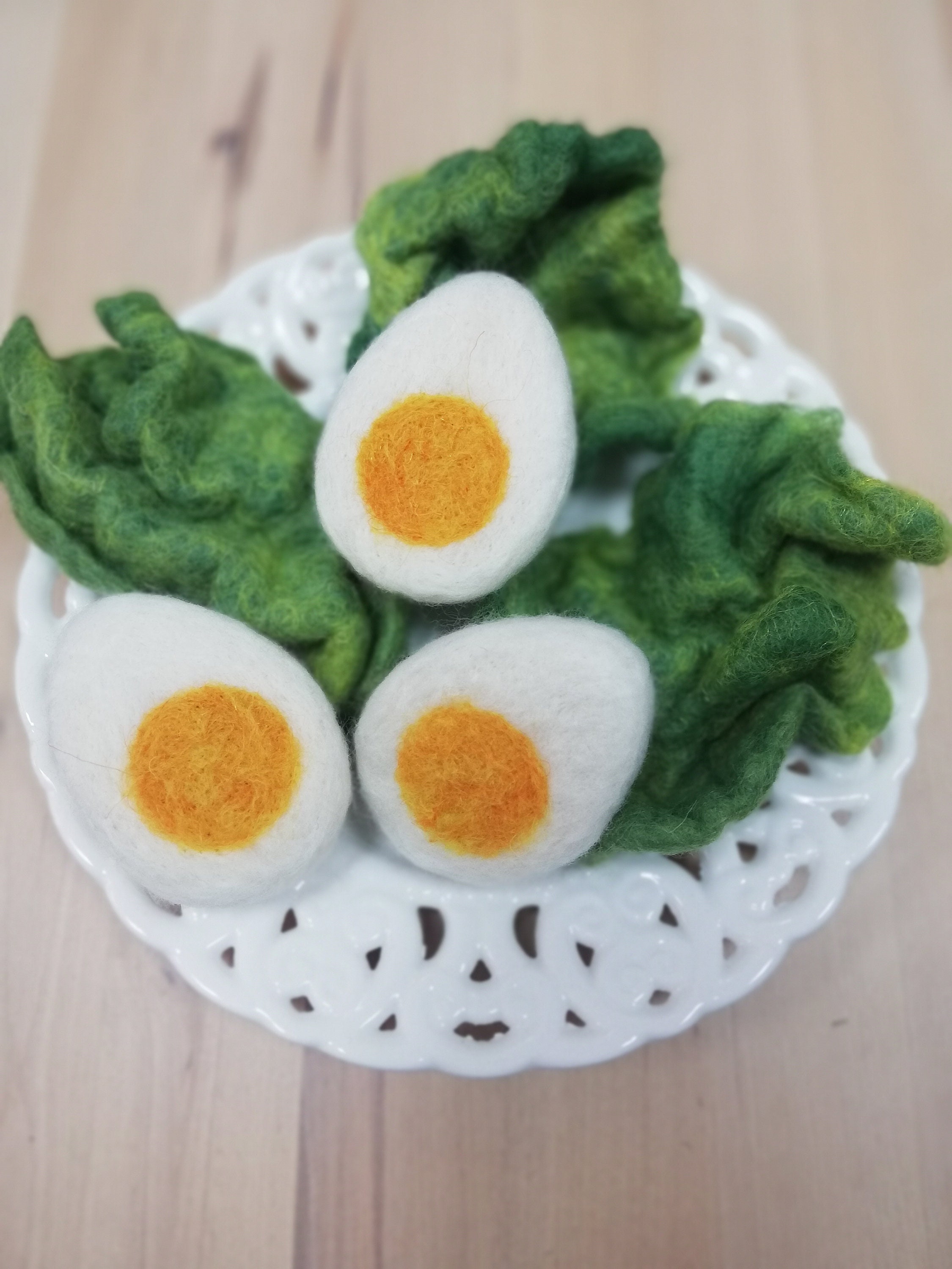 Felted Boiled Egg Felt Boiled Egg Pretend Boiled Egg Needle Etsy