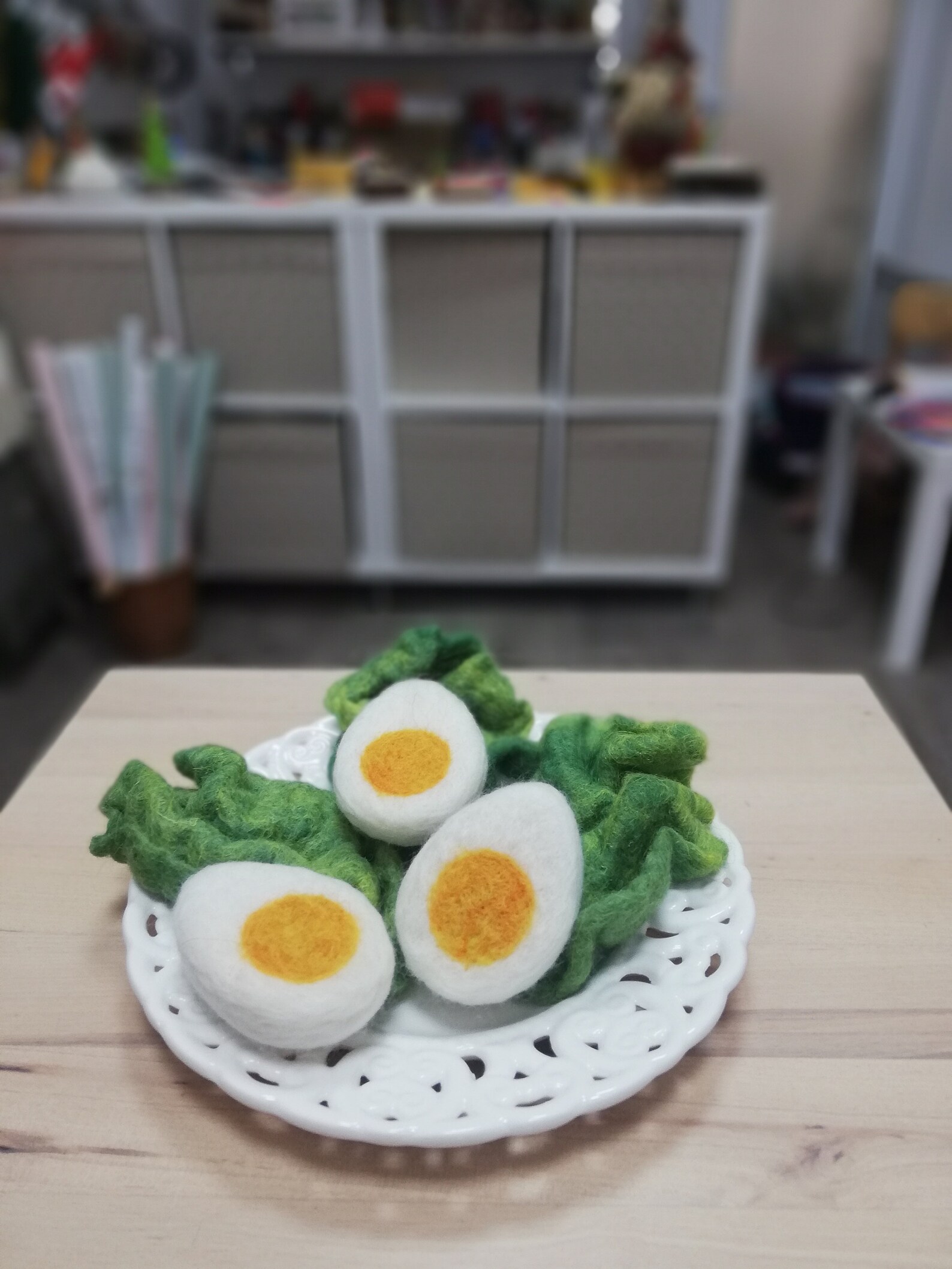 Felted Boiled Egg Felt Boiled Egg Pretend Boiled Egg Needle Etsy